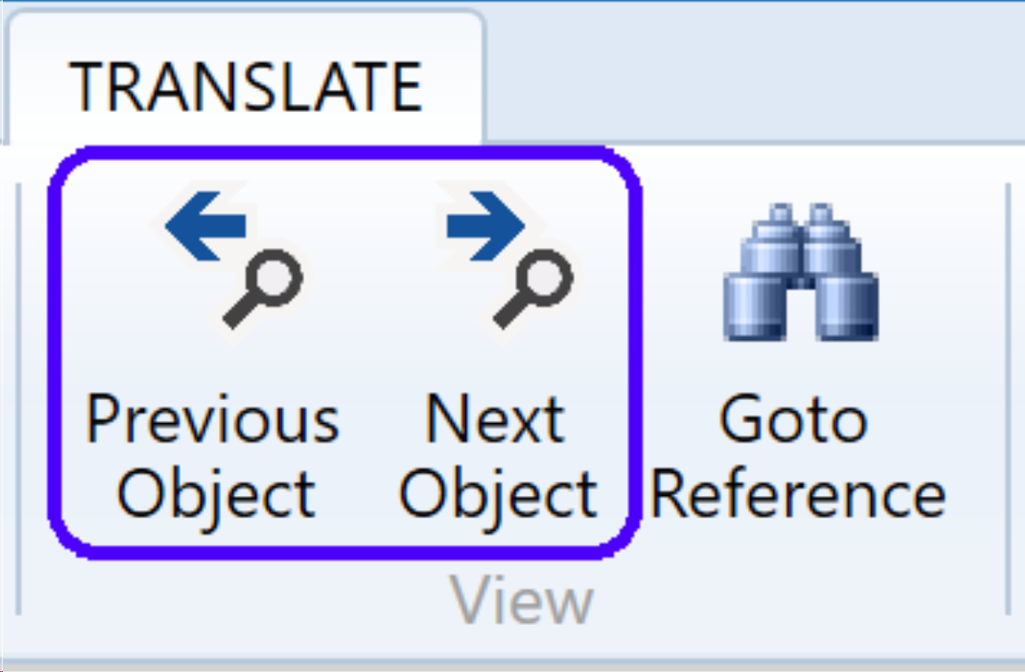 Translate Navigate Objects
